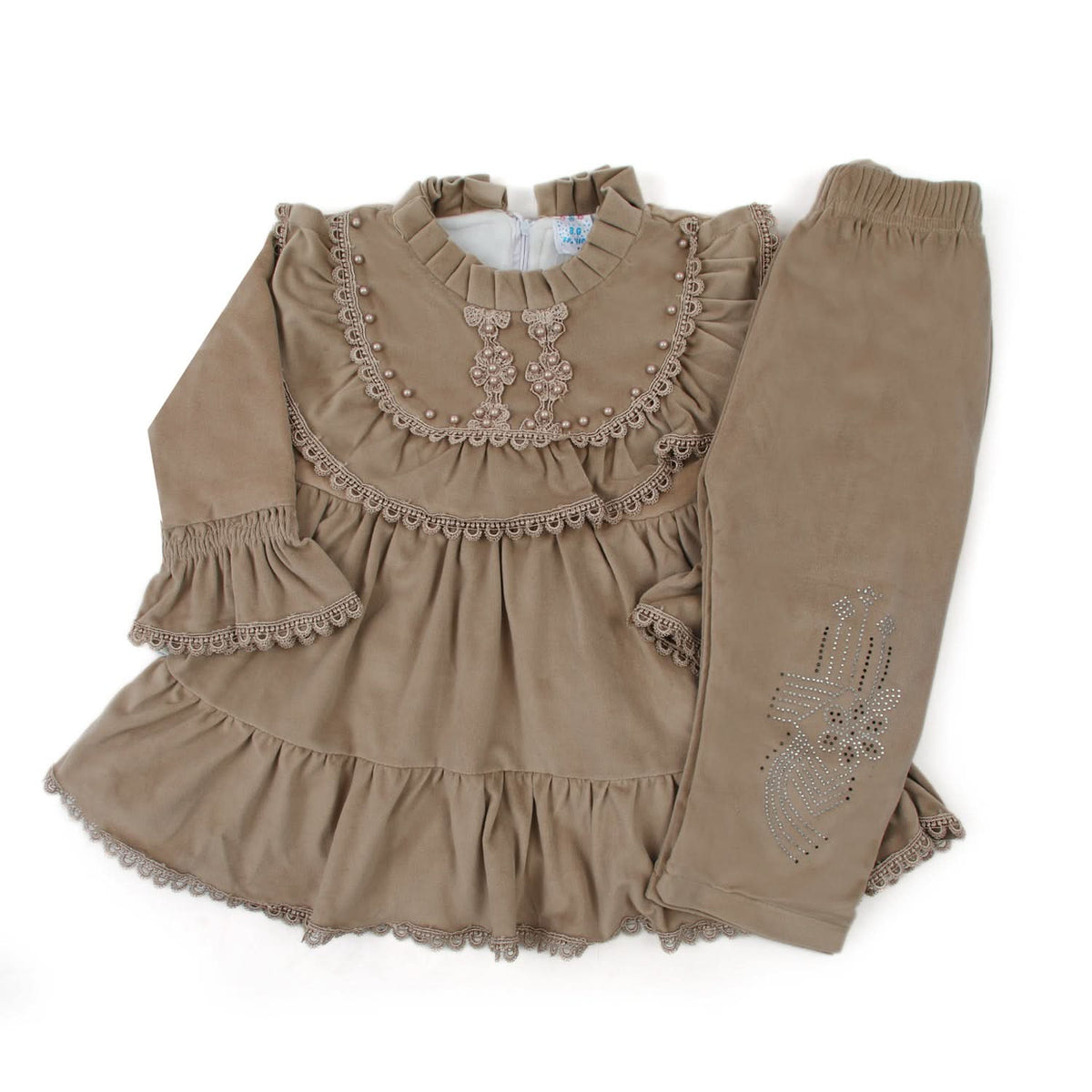 Girls Tight Suit - Light Brown