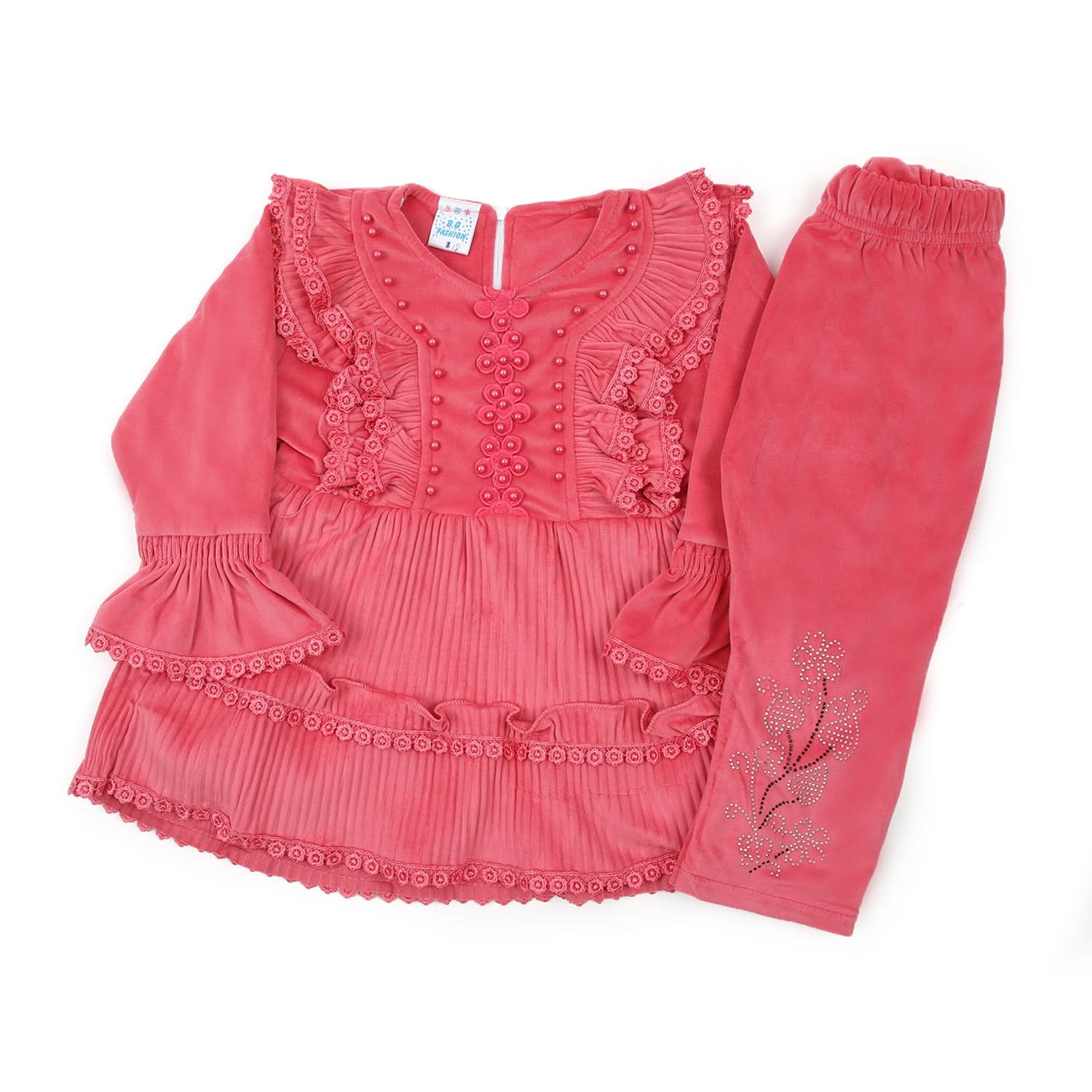 Girls Full Sleeves Pajama Suit