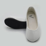 Girls Pump - White