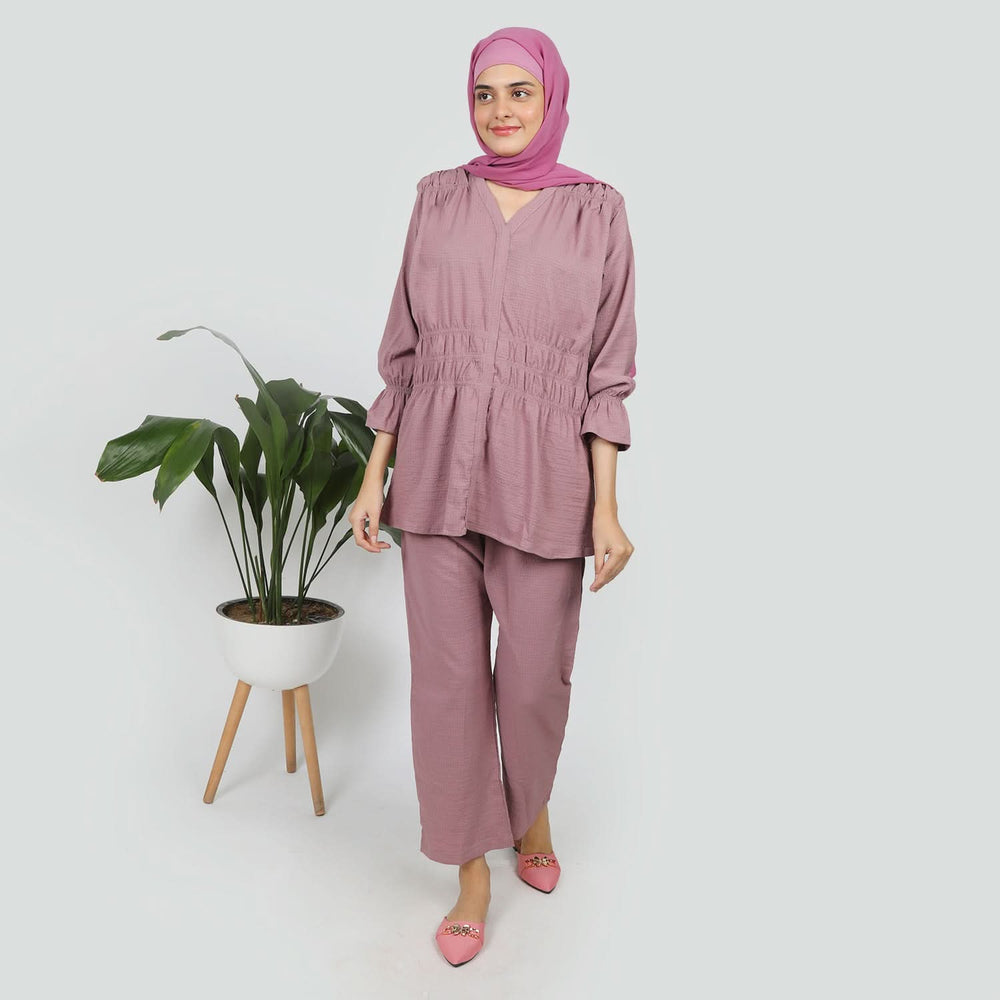 Women's Western Co-Ord Set - Purple