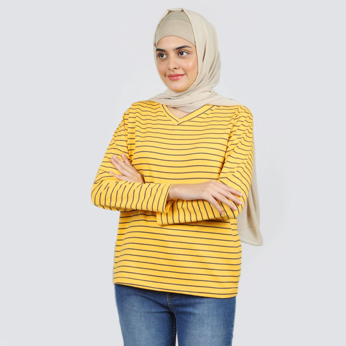 Women's Full Sleeves Top  - Yellow