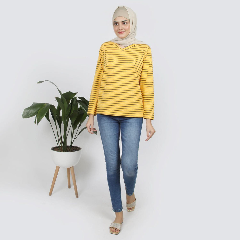 Women's Full Sleeves Top  - Yellow