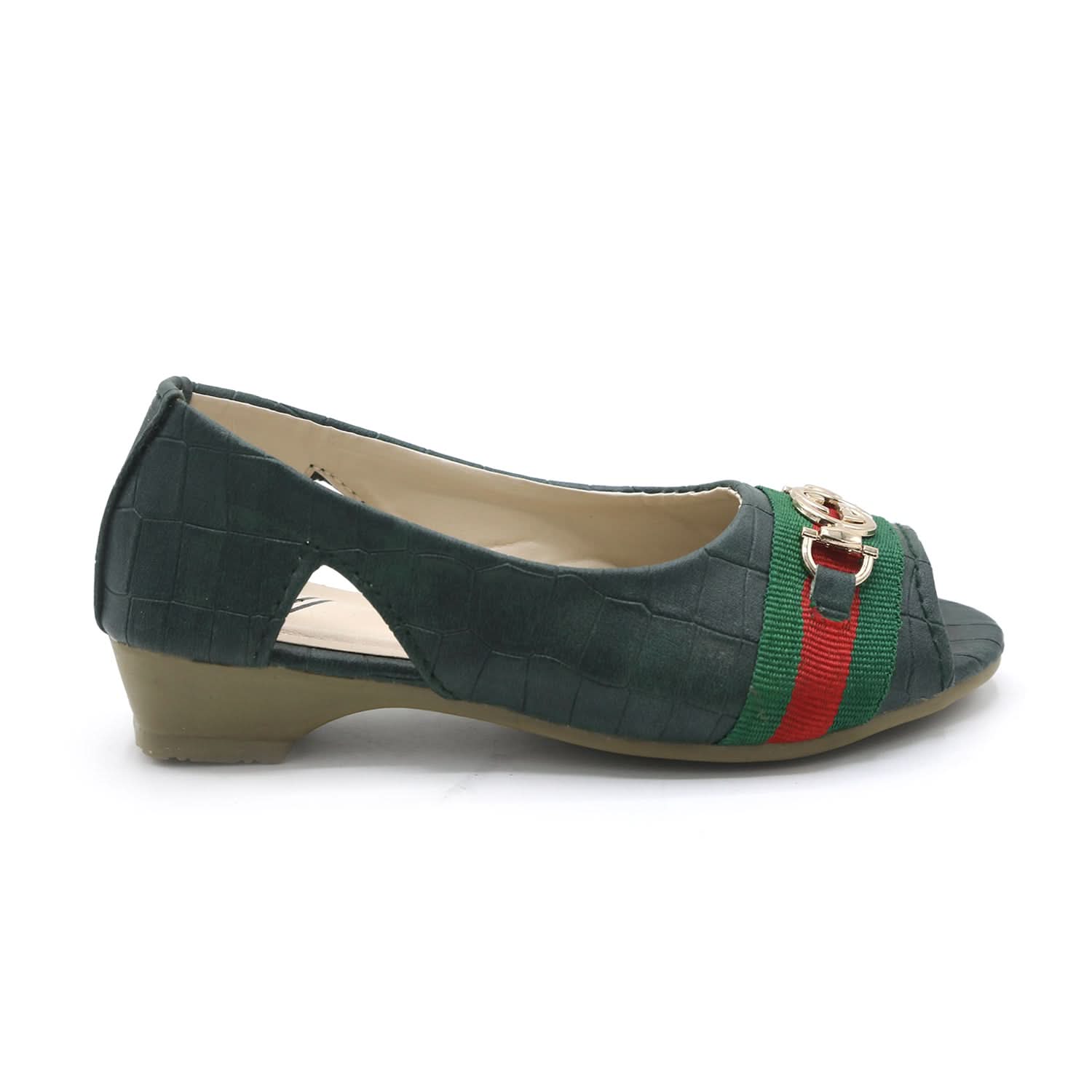 Girls Open-Toe Stylis Shoe - Green
