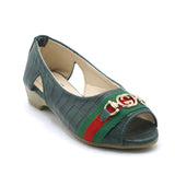 Girls Open-Toe Stylis Shoe - Green