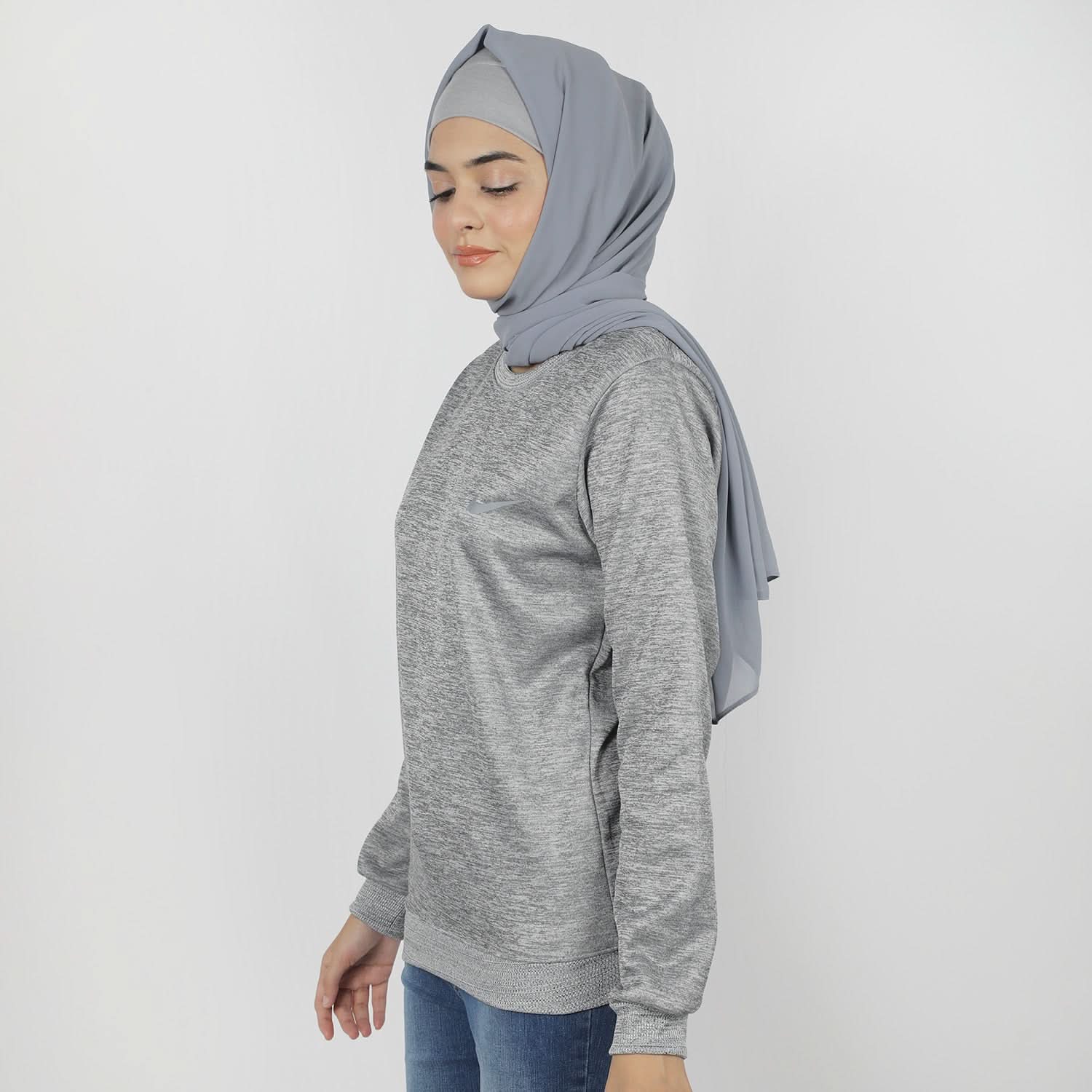 Women's Full Sleeves Sweat Shirt - Grey