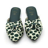 Girls Backless Pump - Green