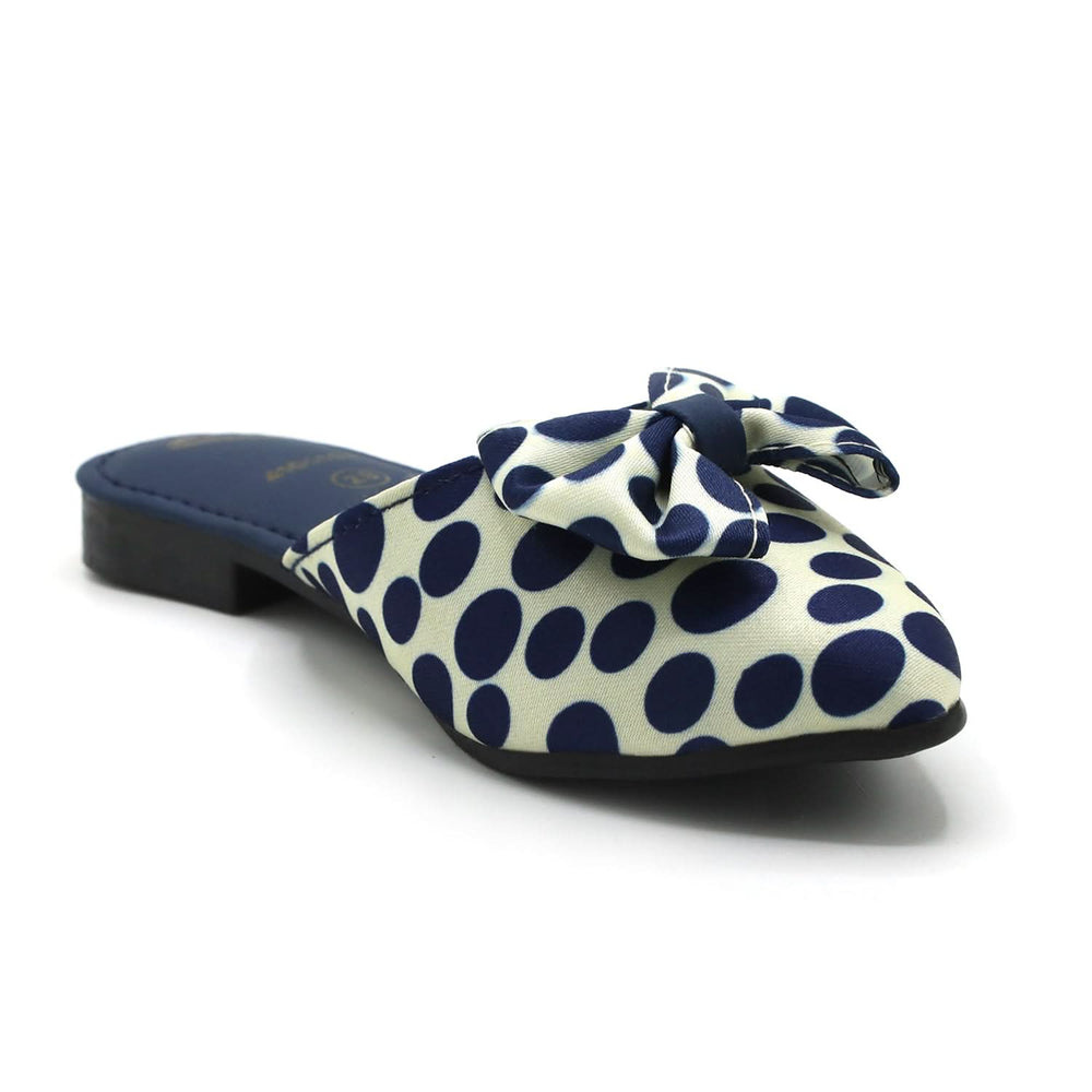 Girls Backless Pump - Blue