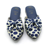 Girls Backless Pump - Blue