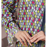 VS-AIZA & MOMINA Cambric Embroidered Unstitched 3pcs Suit - 65
