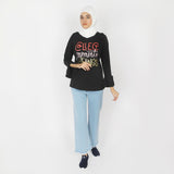 Women's Full Sleeves Top - Black