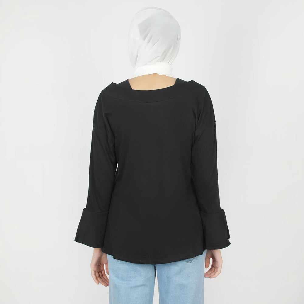 Women's Full Sleeves Top - Black