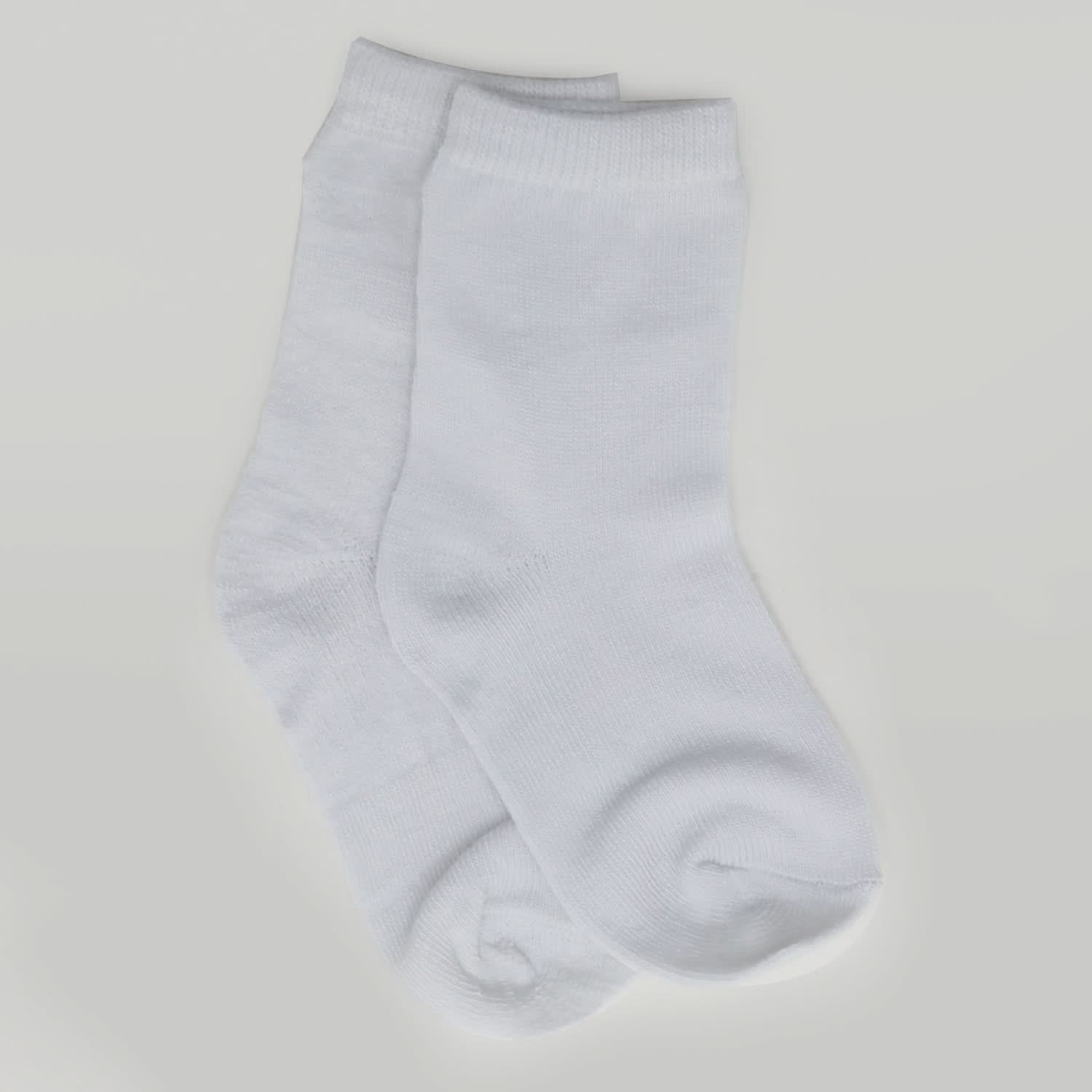 Kids 4Pc Uniform Socks - White