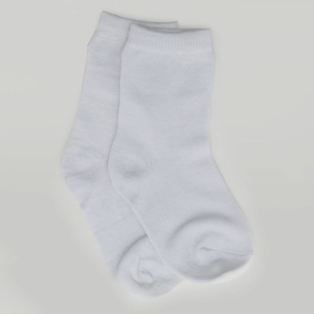 Kids 4Pc Uniform Socks - White