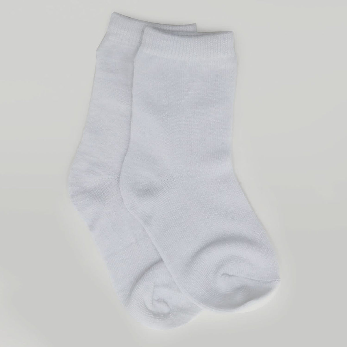 Kids 4Pc Uniform Socks - White