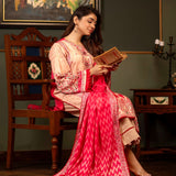 Regalia Linen Jacquard Unstitched Digital Printed 3pcs Suit - 7