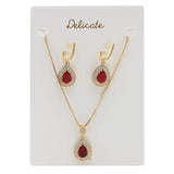 Women's Locket Set - Red