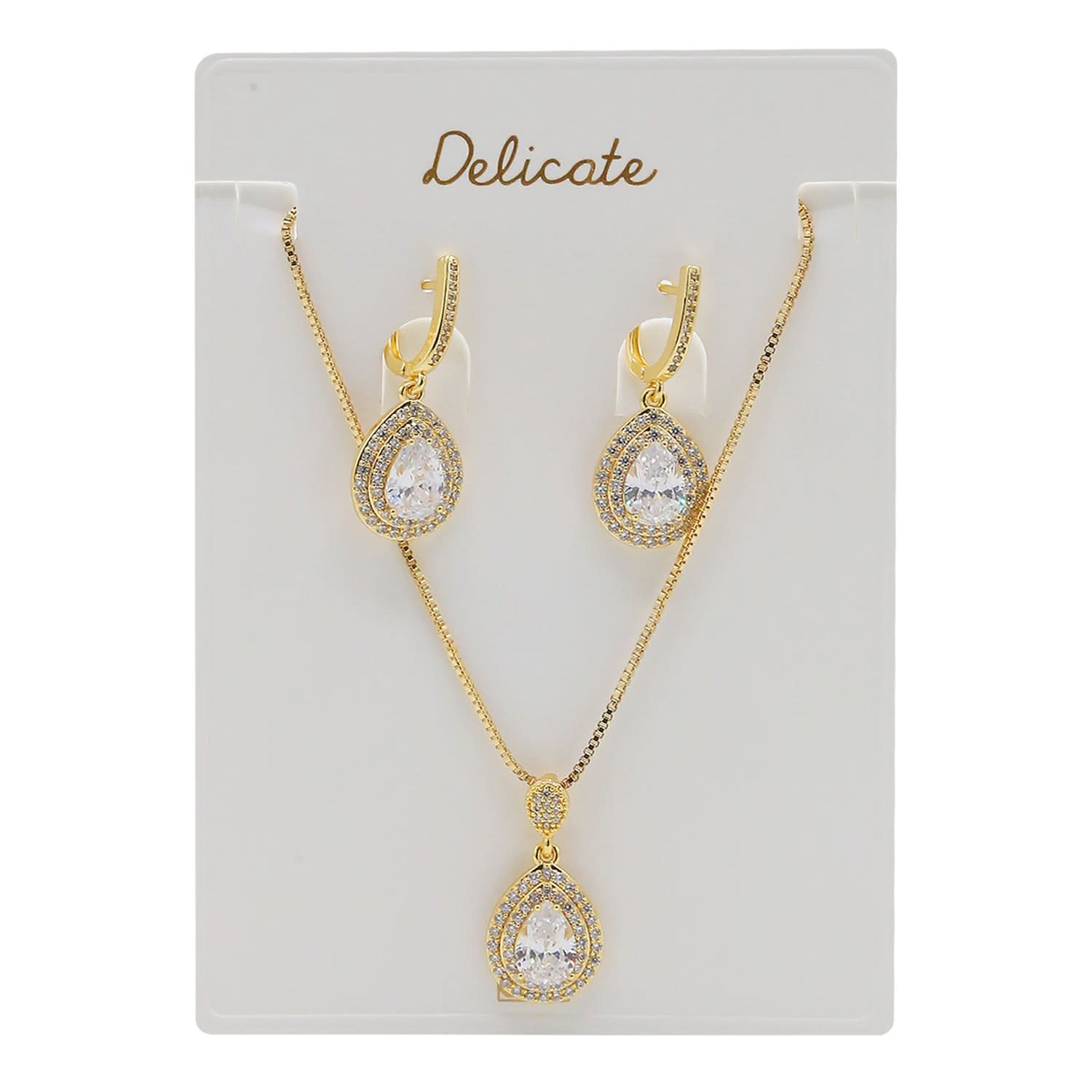 Women's Locket Set - Golden