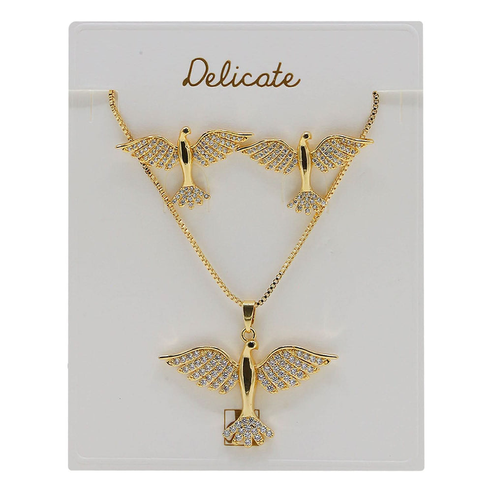 Women's Locket Set - Golden