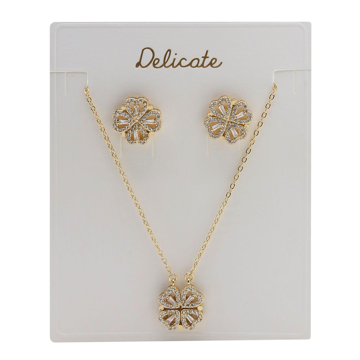 Women's Locket Set - Golden