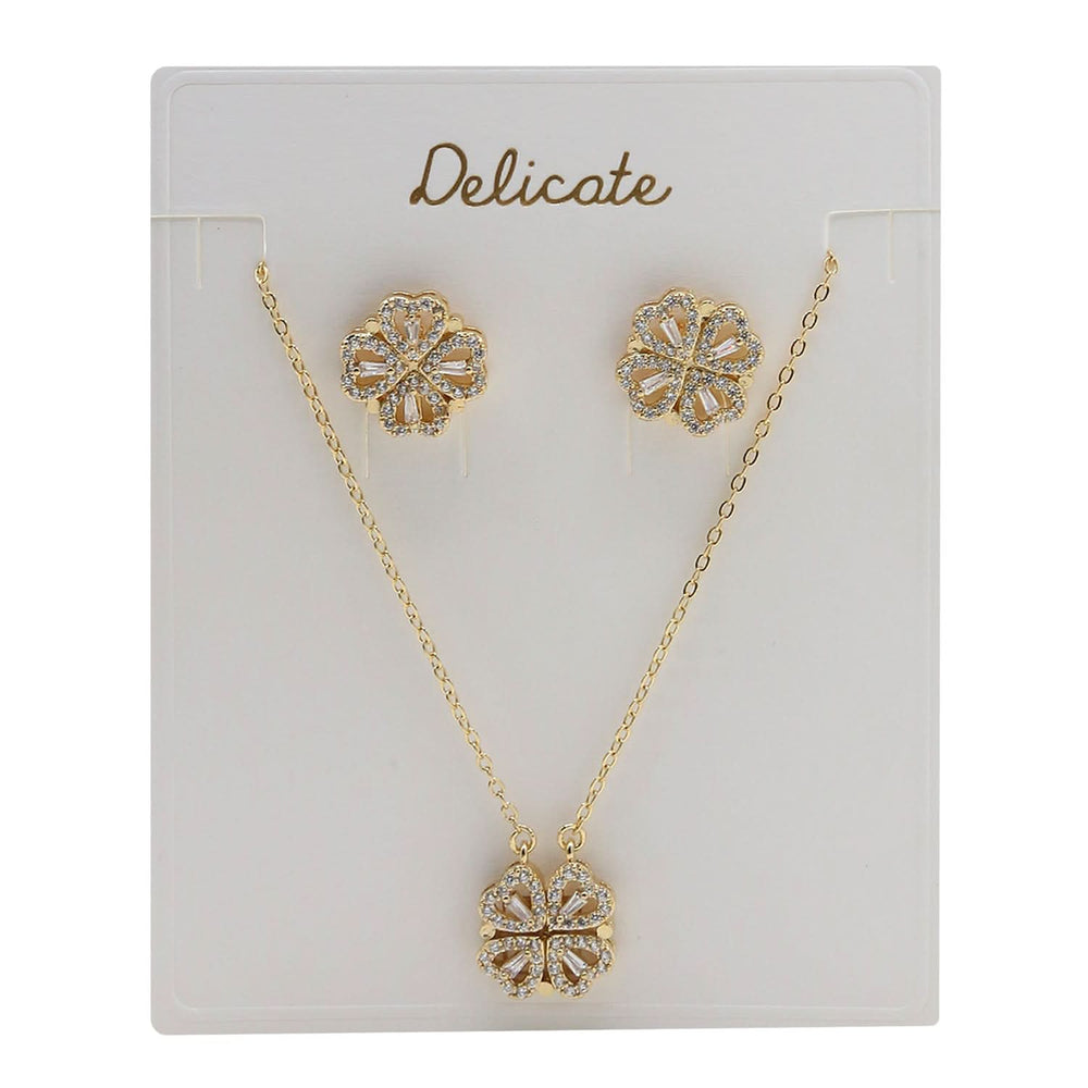 Women's Locket Set - Golden
