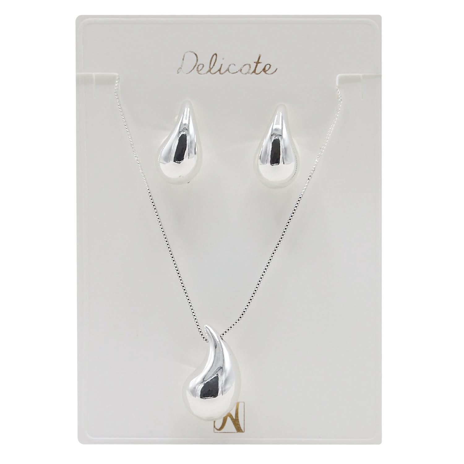 Women's Locket Set - Silver