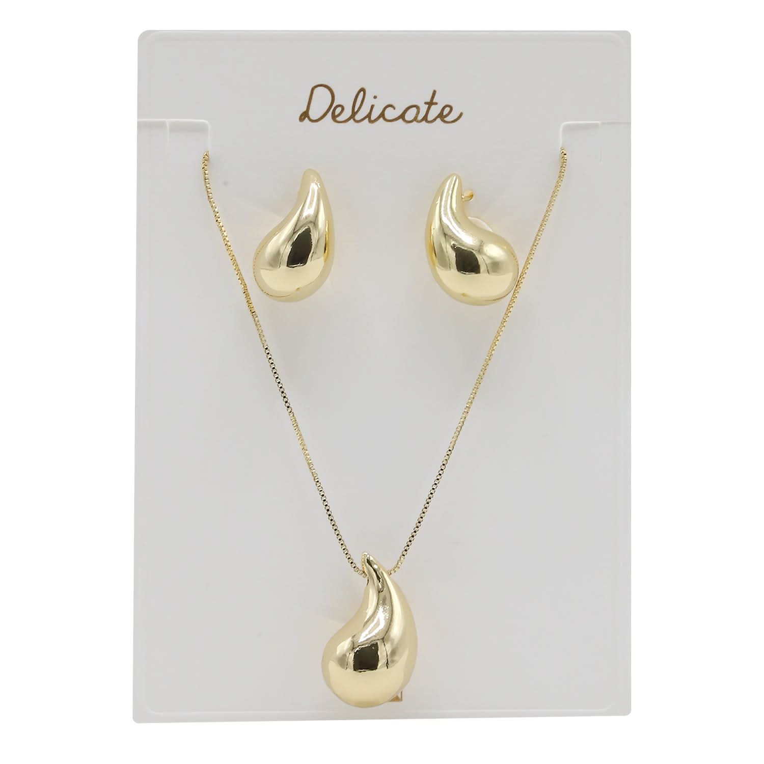 Women's Locket Set - Golden