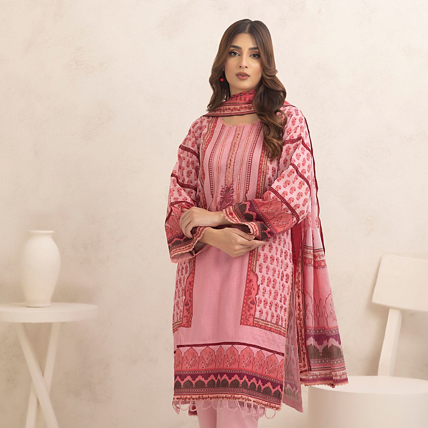 Regalia Nino Kara Cotton Digital Printed Unstitched 3pcs Suit - 4