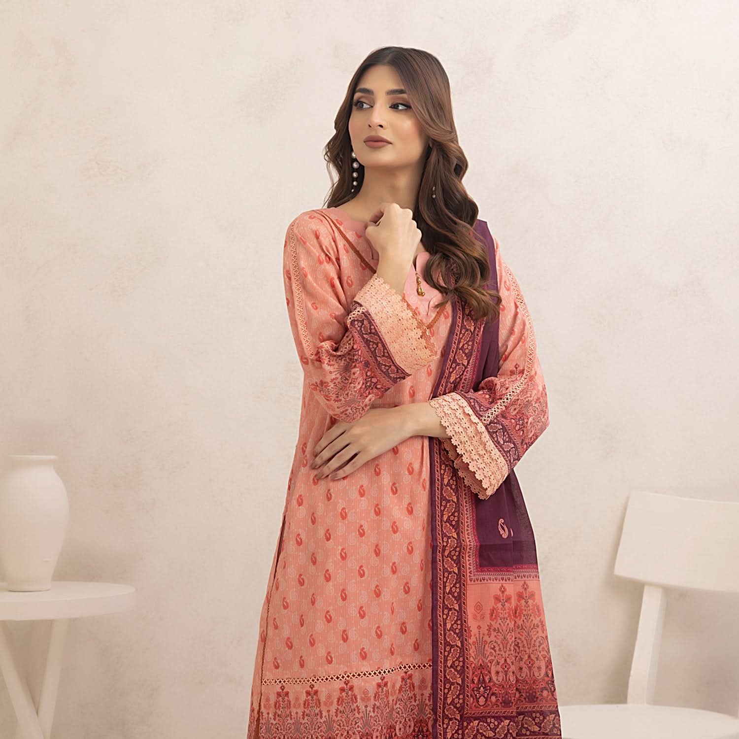 Regalia Nino Kara Cotton Digital Printed Unstitched 3pcs Suit - 3