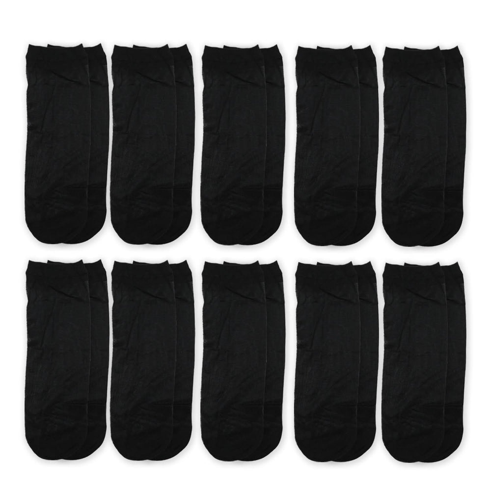 Women's 10pcs Socks - Black