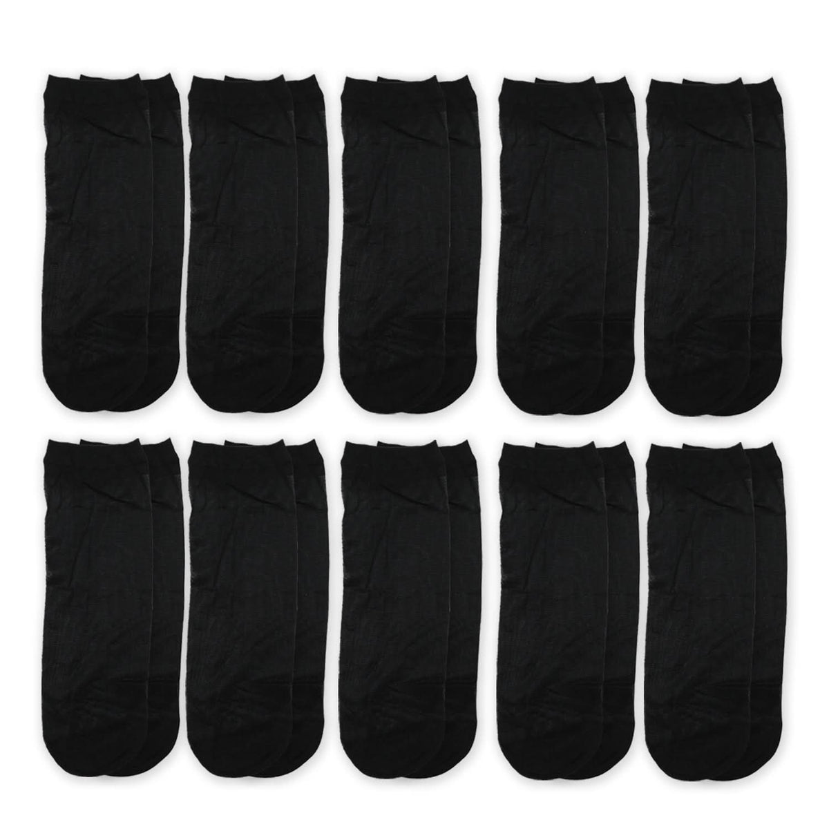Women's 10pcs Socks - Black