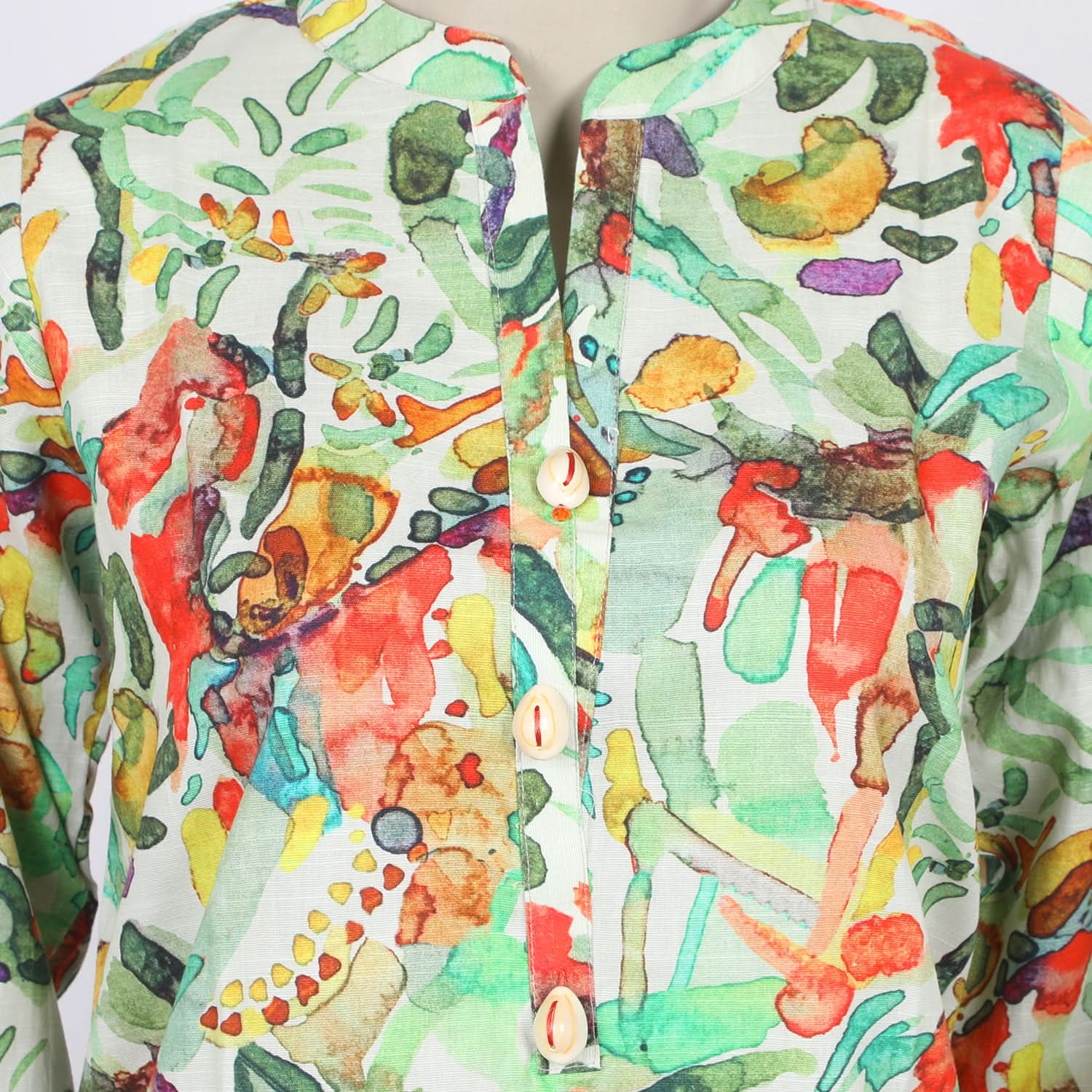 Women's Printed Khaddar 2pcs Suit - Green