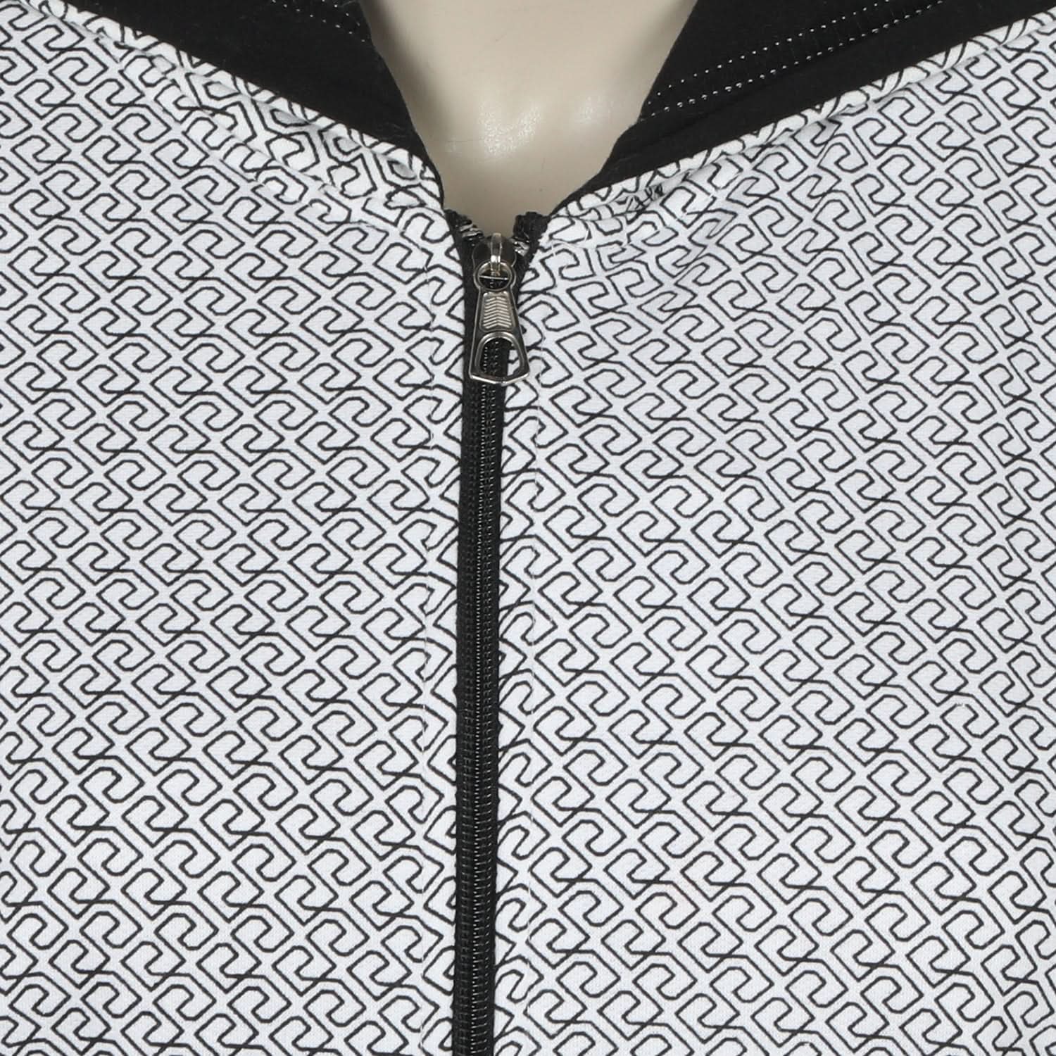 Women's Zipper Jacket - Black & White