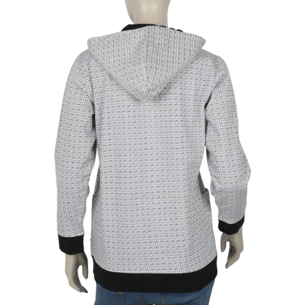 Women's Zipper Jacket - Black & White
