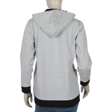 Women's Zipper Jacket - Black & White