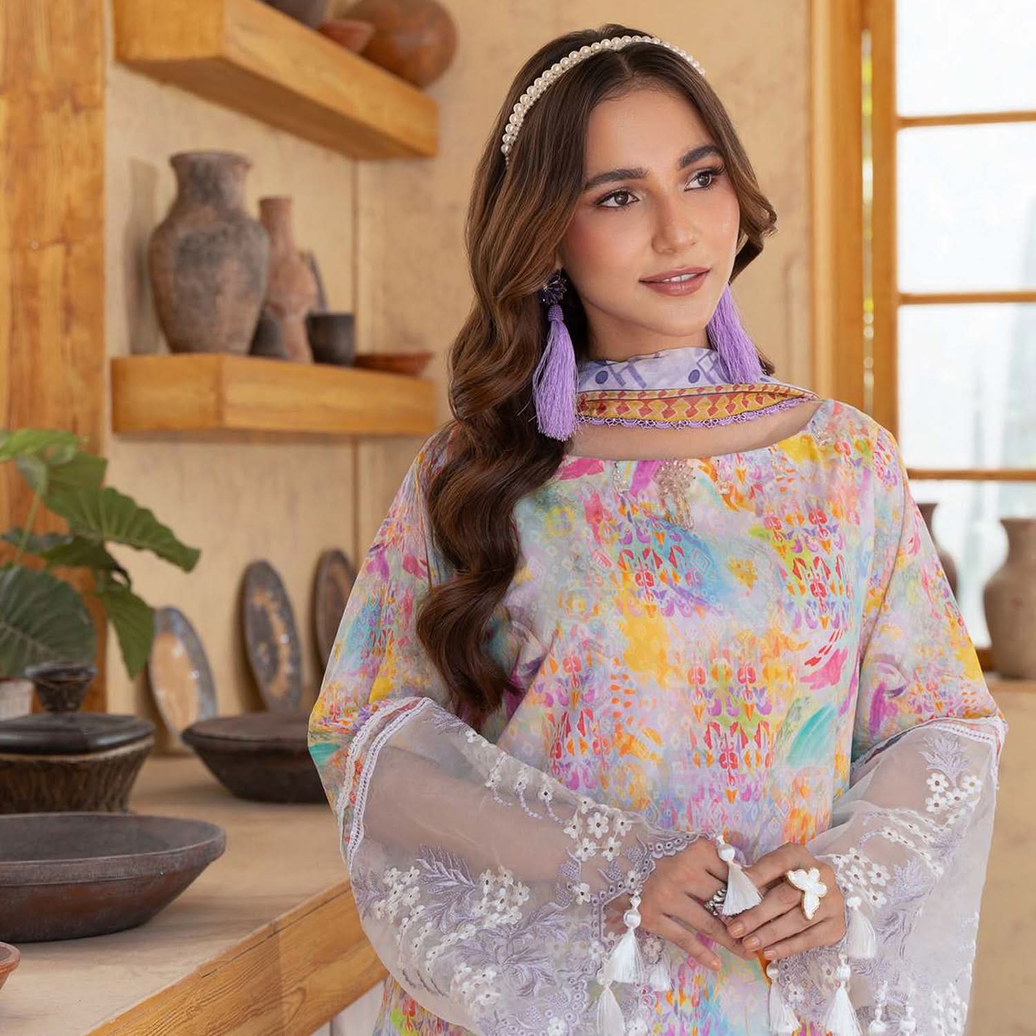 Sunshine Bloom By Al Zohaib Print Kari Lawn Unstitched 3 pcs Suit - 9