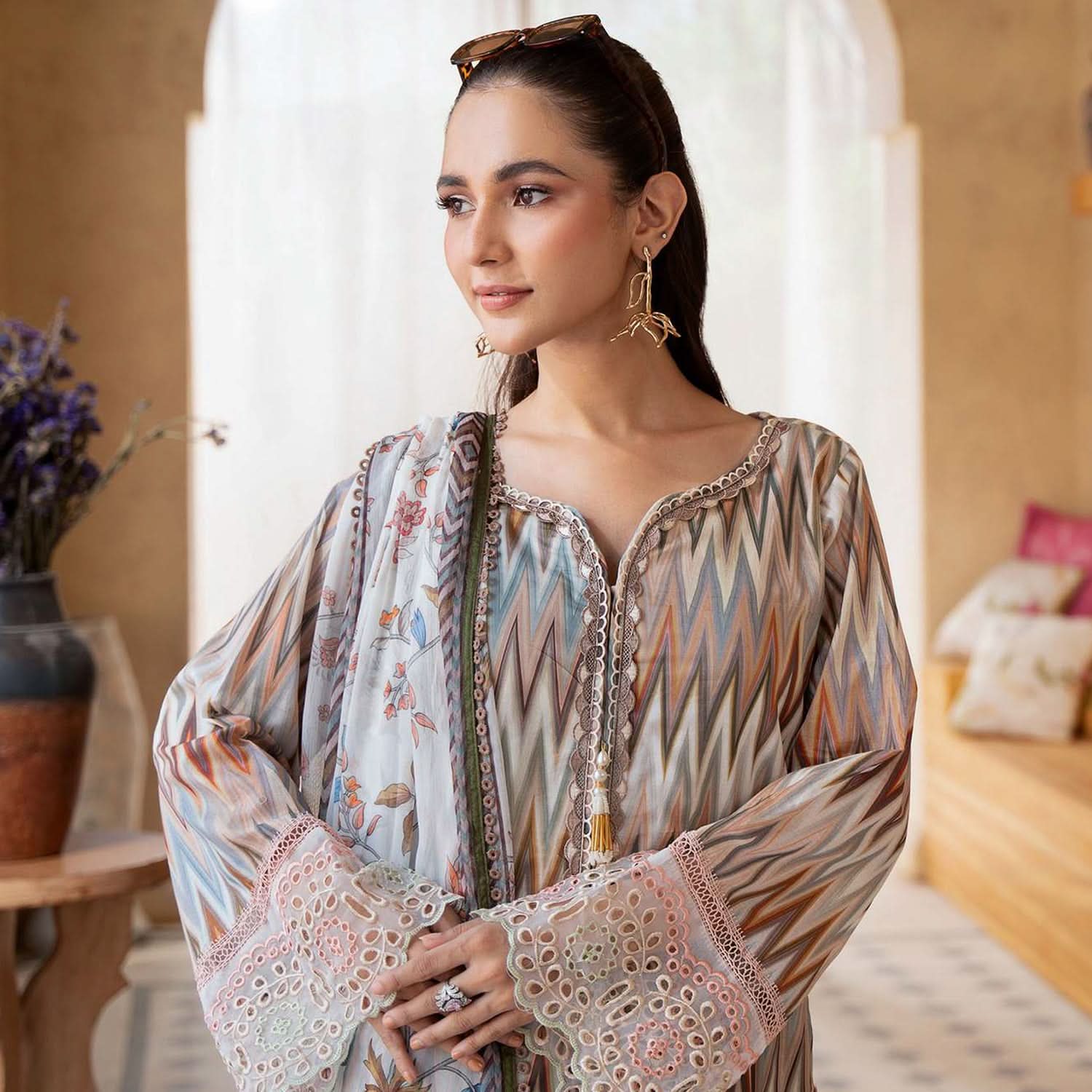 Sunshine Bloom By Al Zohaib Print Kari Lawn Unstitched 3 pcs Suit - 1