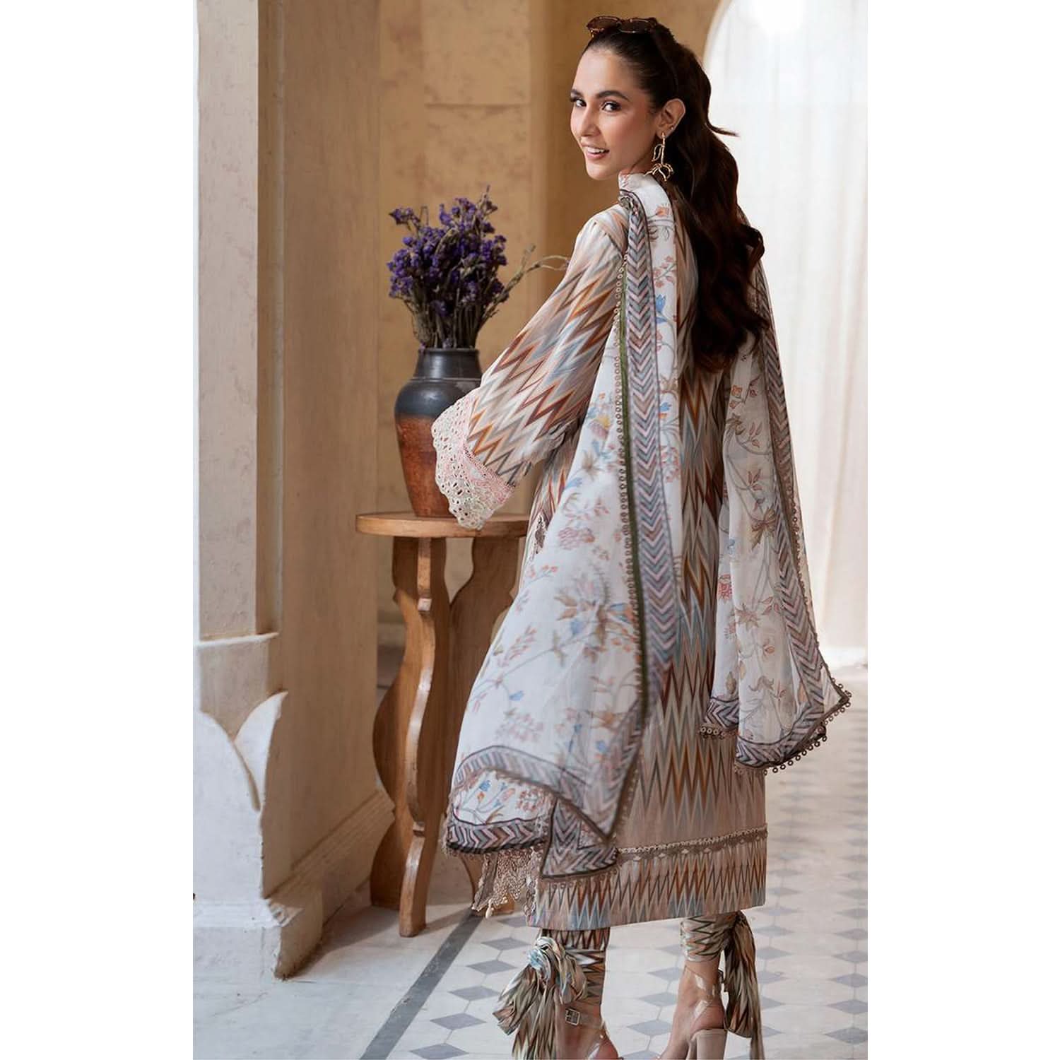 Sunshine Bloom By Al Zohaib Print Kari Lawn Unstitched 3 pcs Suit - 1