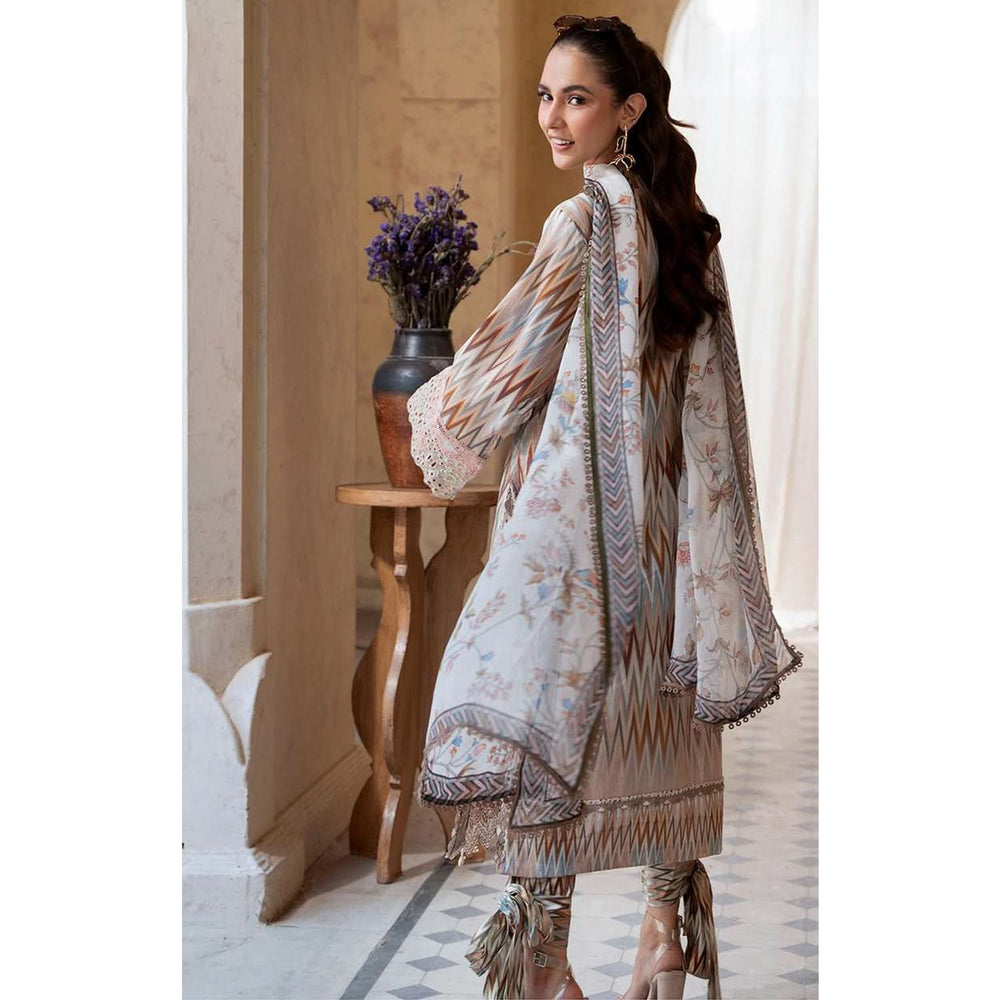 Sunshine Bloom By Al Zohaib Print Kari Lawn Unstitched 3 pcs Suit - 1