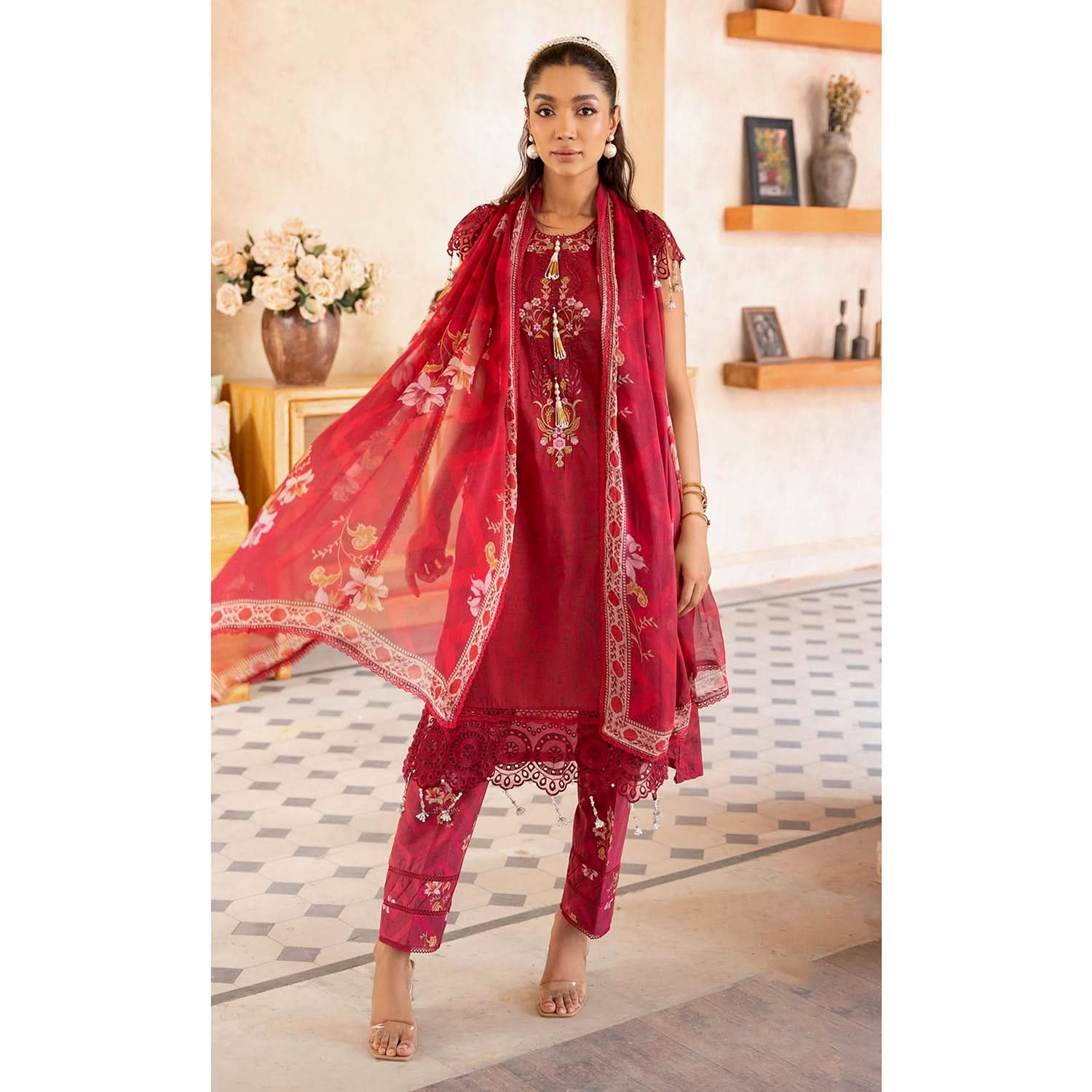 Sunshine Bloom By Al Zohaib Print Kari Lawn Unstitched 3 pcs Suit - 4