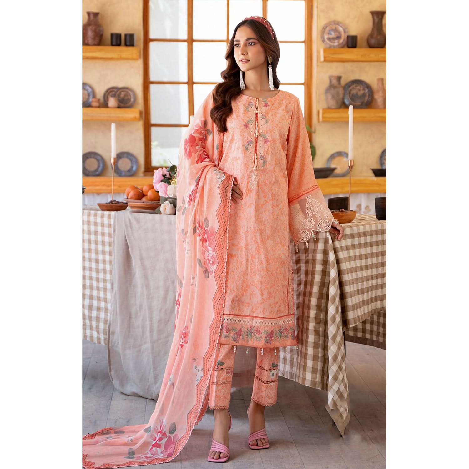 Sunshine Bloom By Al Zohaib Print Kari Lawn Unstitched 3 pcs Suit - 10