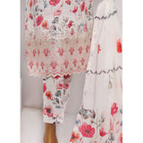 3D Daman kari By MI Creation Printed Lawn With Embroidered Unstitched 3Pcs Suit - 3