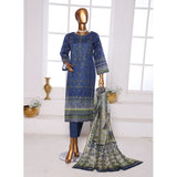 Needle Wonder By Dr. Haris Printed & Embroidered Lawn Unstitched 3Pcs Suit - 2