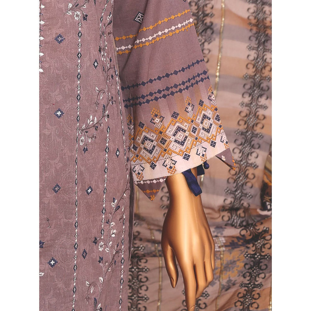 Needle Wonder By Dr. Haris Printed & Embroidered Lawn Unstitched 3Pcs Suit - 1
