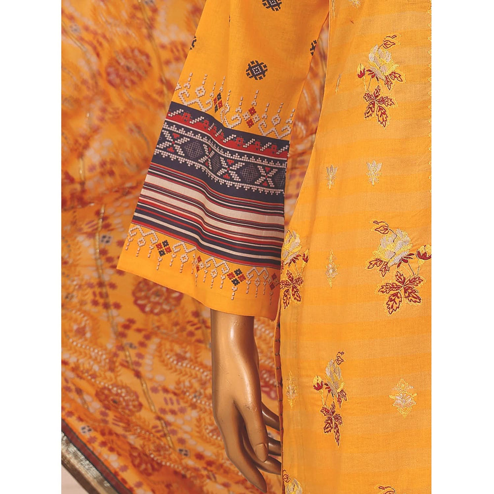 Needle Wonder By Dr. Haris Printed & Embroidered Lawn Unstitched 3Pcs Suit - 4