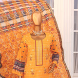 Needle Wonder By Dr. Haris Printed & Embroidered Lawn Unstitched 3Pcs Suit - 4
