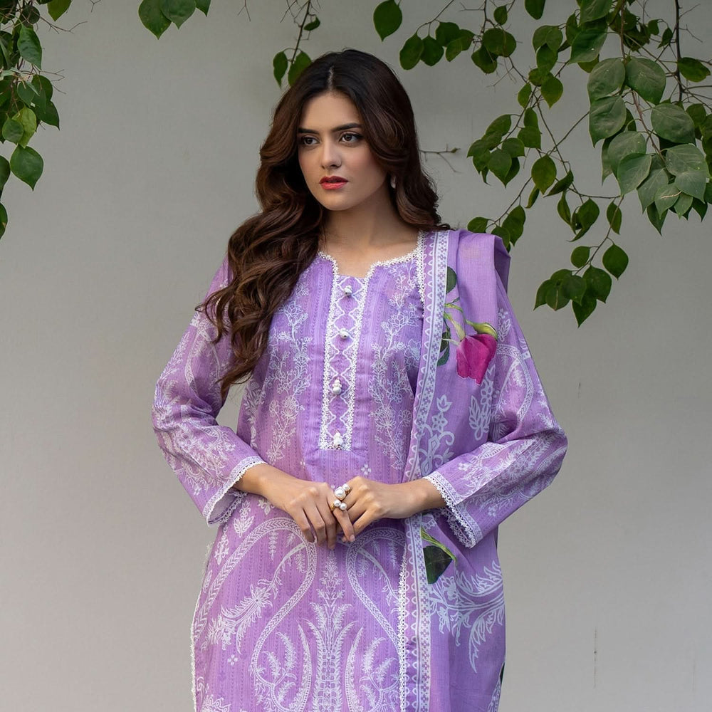 Salina Lawn By Regalia Textile Printed Unstitched 3 Pcs Suit - 3