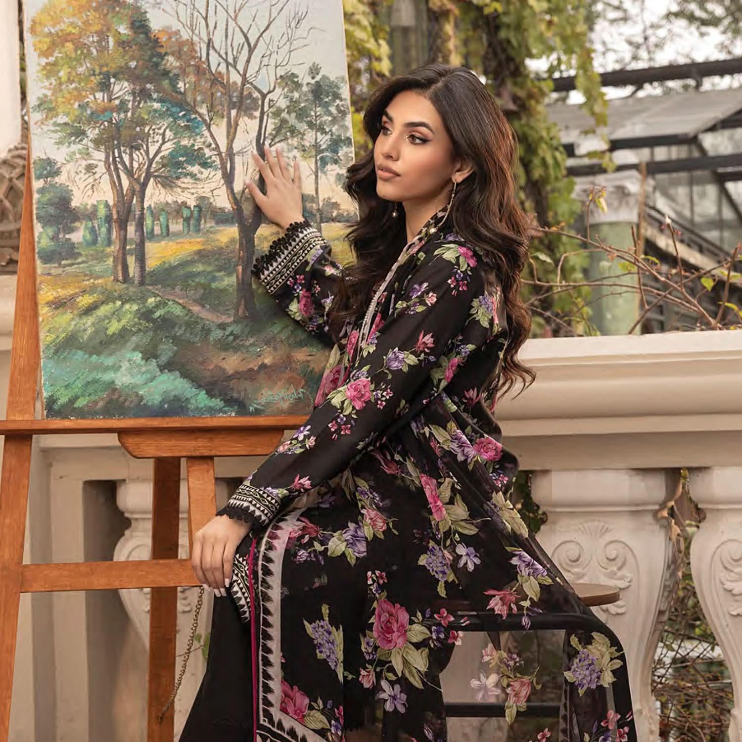 Komal By LSM Textiles Lawn Printed Unstitched 3Pcs Suit - LG-MM-0305