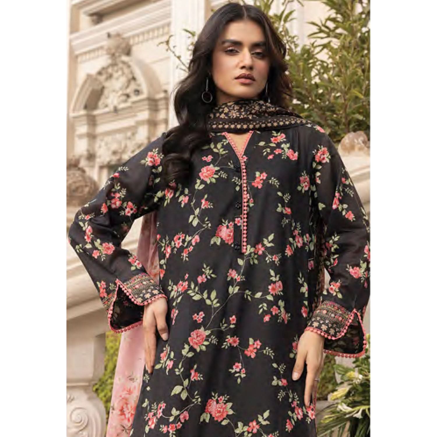 Komal By LSM Textiles Lawn Printed Unstitched 3Pcs Suit - LG-MM-0260