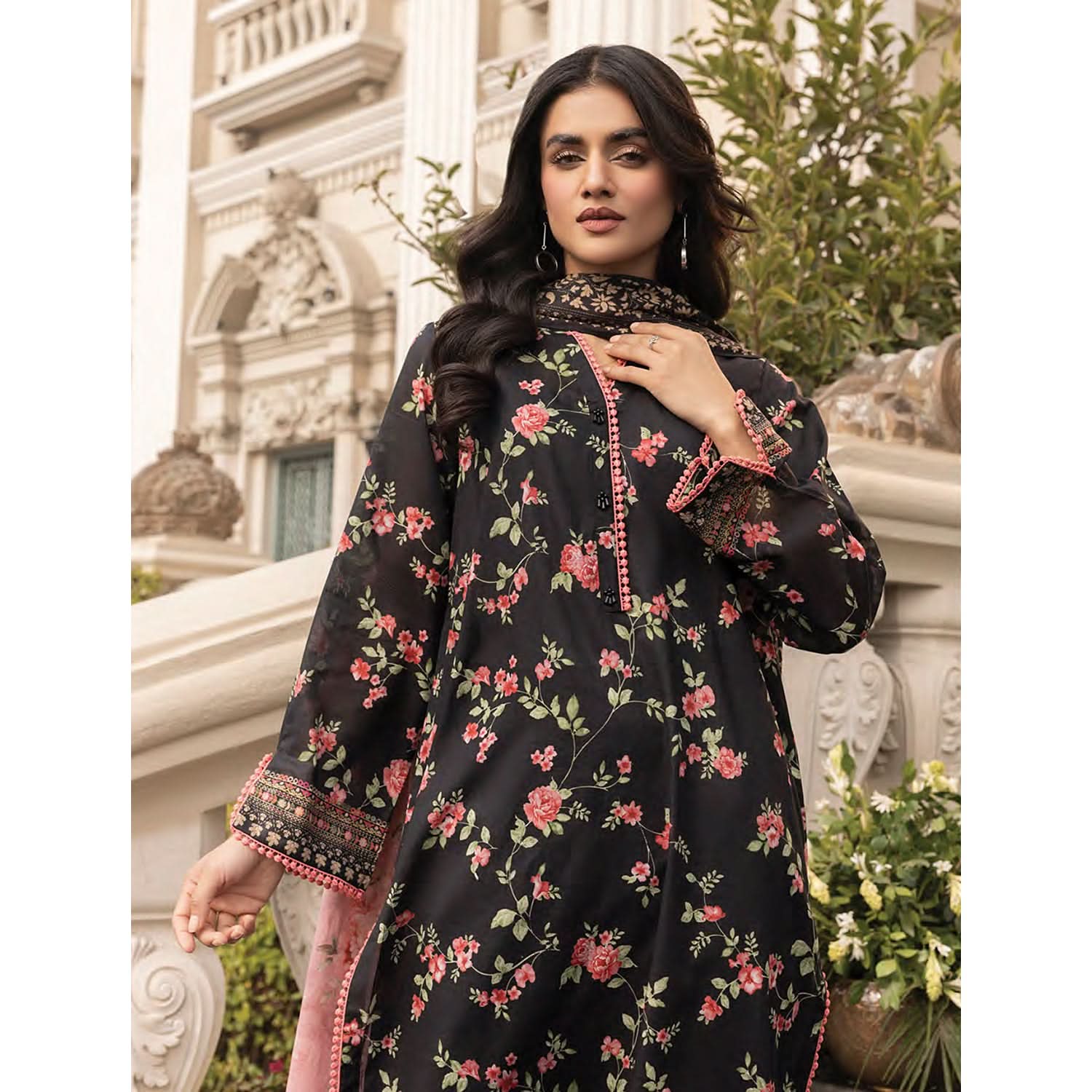 Komal By LSM Textiles Lawn Printed Unstitched 3Pcs Suit - LG-MM-0260