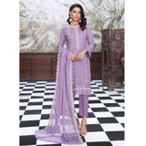 Emerald Chiffon By Dr. Haris Hand Embellishment Sami Unstitched 3Pcs Suit - 1